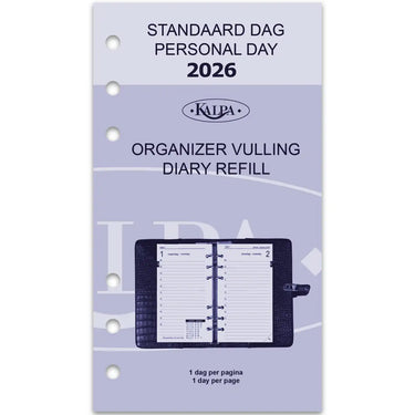 6211-26 170 x 95 mm Personal Diary Refills Daily NL EN 2026